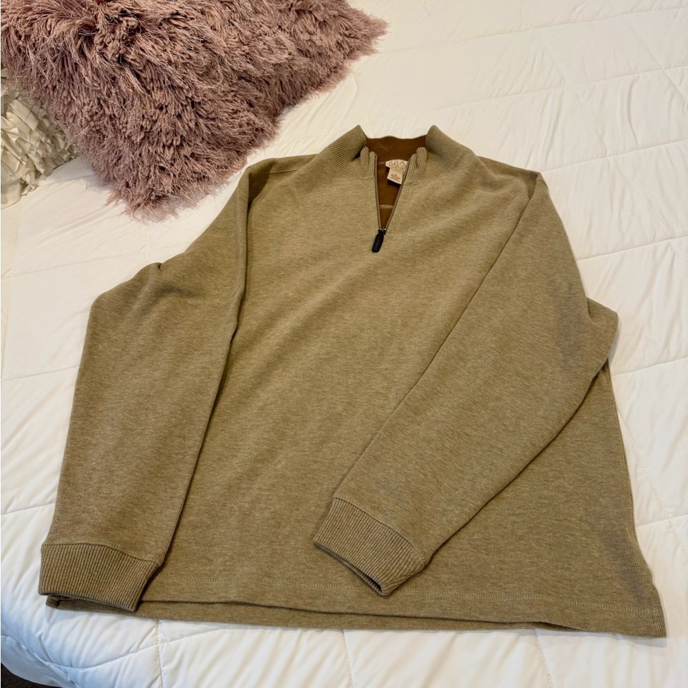Men’s Jos A Bank 100% Pima Cotton Green Henley size XL